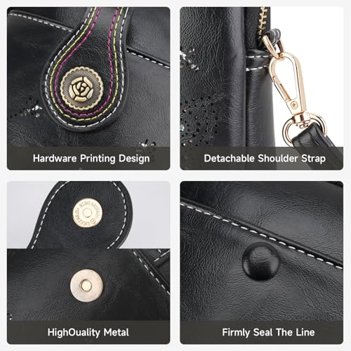 Image of KITEVIUN Small Crossbody Bags for Women, Lightweight Mini Cute Cell Phone Purse for Women with Tassel Shining Butterfly
