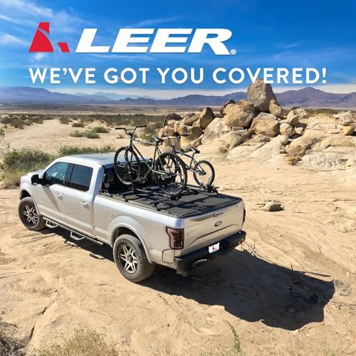 Image of LEER HF650M Quad-Folding Tonneau Cover, Fits 2019-2023 Ford Ranger with 5'10 inch Truck Bed