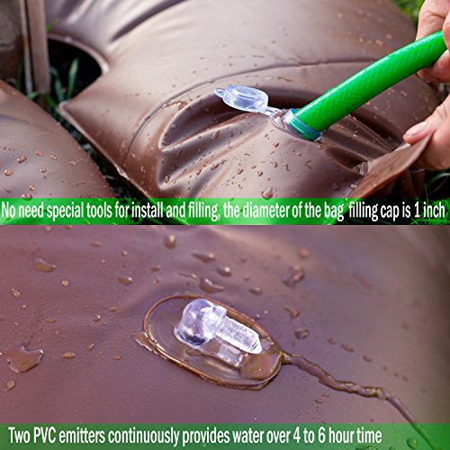 Highlight 2 PACK-15 Gallon Tree Watering Bag/Ring, Deep Root&Low-Profile Slow Release Watering Bag for Newly Planted, Multi-Trunk or Evergreen Tree