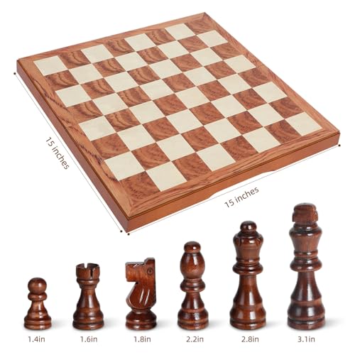 Set de Ajedrez de Madera FanVince 15" miniatura 5