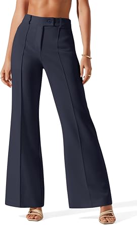 NIMIN Womens Dress Pants High Waisted Business Casual Flare Pants Work Trousers 2026 Fashion Outfits with Pockets