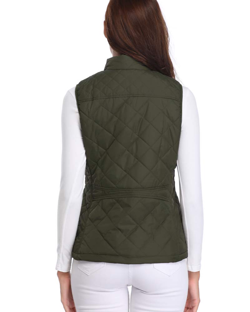 fuinloth Gilet Donna Smanicato Invernale Panciotto Dritto Collarei Giacche Ultraleggeri Senza Maniche Giacca con Tasca con Cerniera