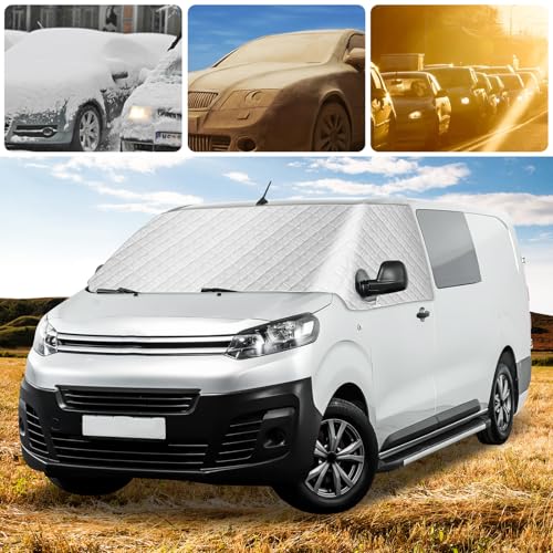 Przednia osłona przedniej szyby kompatybilna z Citroen Jumpy SpaceTourer Peugeot Expert Traveller Toyota Proace 2016-2025, plandeka ochronna na przednią szybę