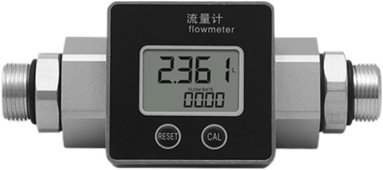 Flow Meter Electronic Digital Liquid(W120 3/4" thread 1" intubation)