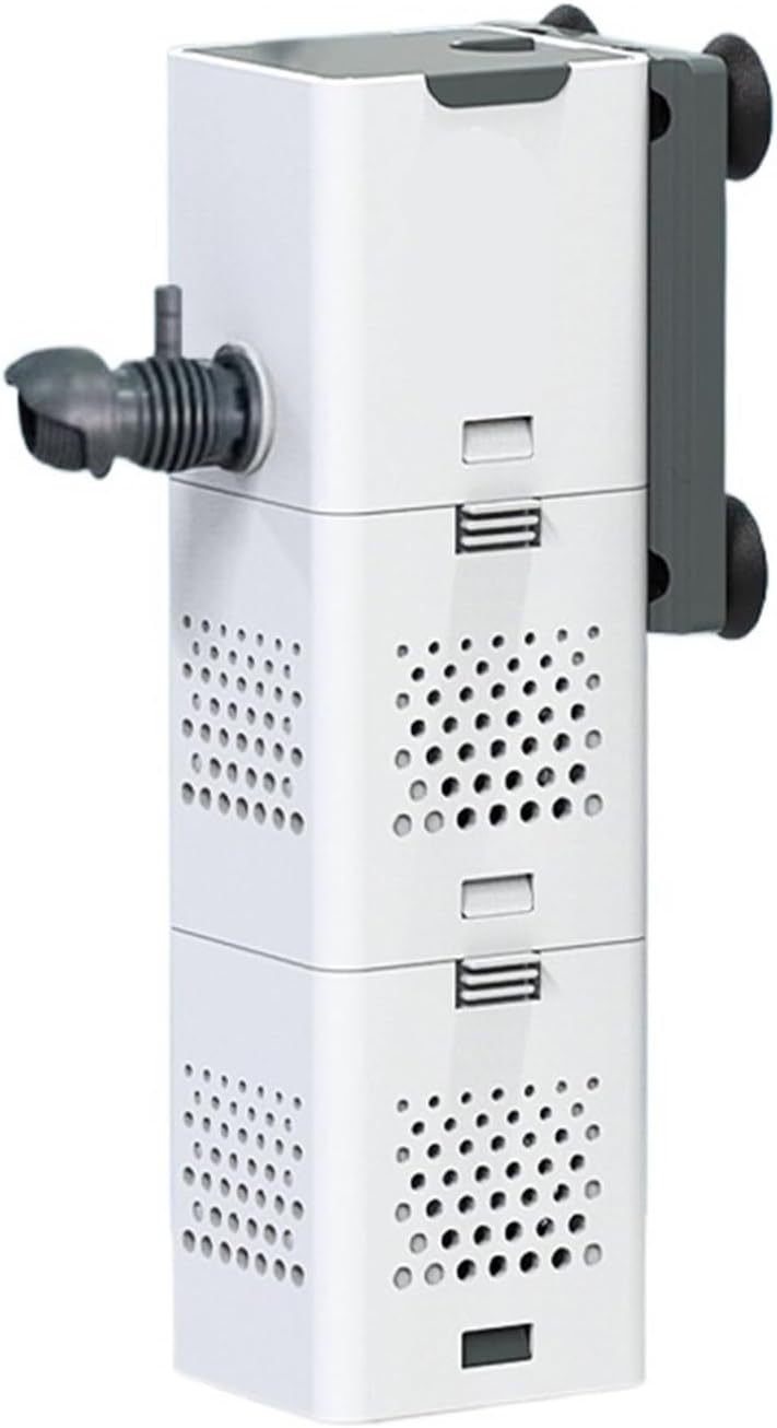 Aquarium Filter Fish Tank Circulation Filters Pump Mini Household Hang on Pumps Aquariums Oxygenate Water Filter Purifier(6W)