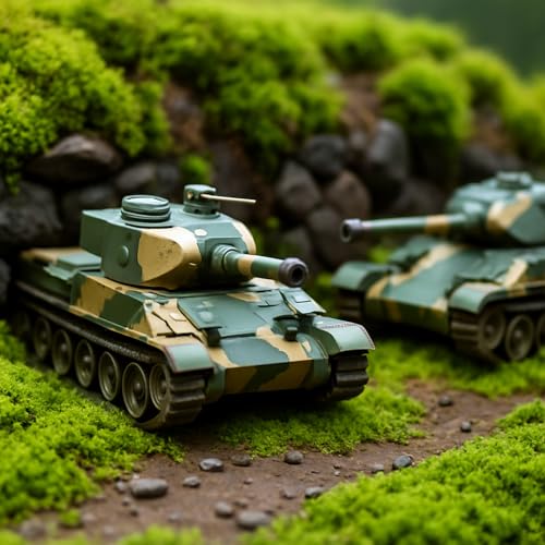 DIY Miniature Grass Tufts Lowland Shrubs Bushes Static Scenery Terrain Model Kit DIY Miniature Green Bushy Tufts for Train Landscape Railroad Scenery Layout Model War Gaming Terrain - Image 5