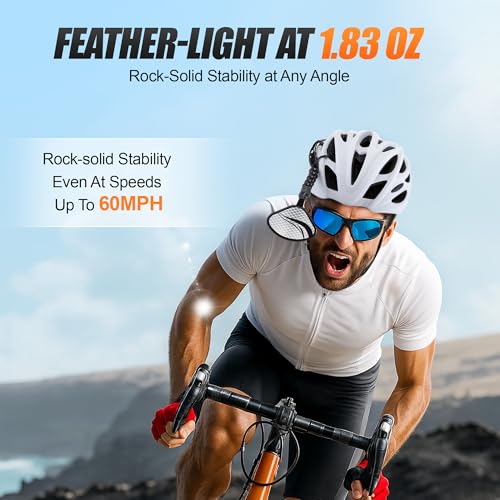 Enhon Bike Helmet Mirror with Reflector