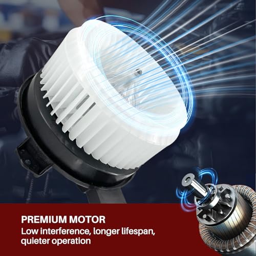 Image of 700257 AC Heater Blower Motor Fan Assembly Fit for Acura ILX 2013-2015 ，for Acura RDX 2013-2014，for Honda Civic 2012-2014 79310TR0A01, 80030TR0305
