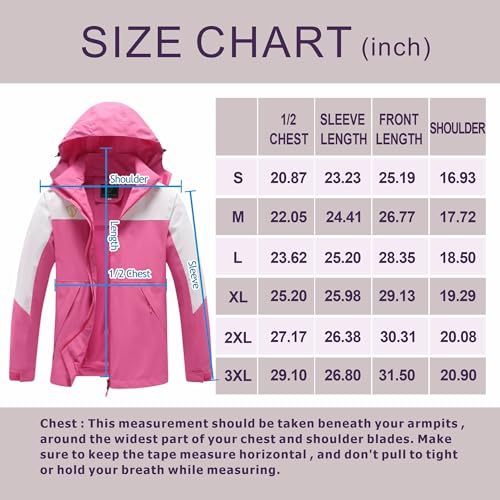 GIISAM Jaqueta de chuva feminina, impermeável, leve, jaqueta de chuva embalável, casaco corta-vento