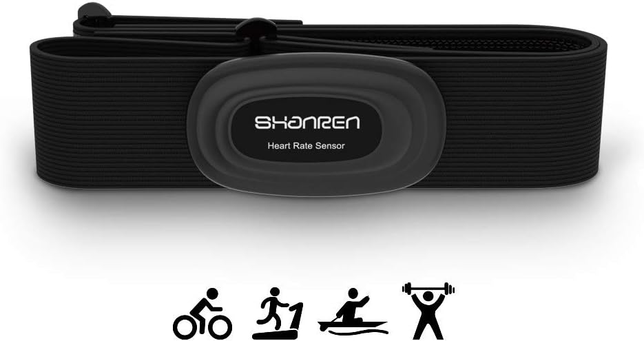Shanren Beat 20 Heart Rate Monitor [2019 Upgrade] Chest Strap Fitness Tracker Support Bluetooth and ANT+, Rechargeable Heart Rate Sensor with Vibration Alert, IP68 Waterproof Smart Activity Tracker