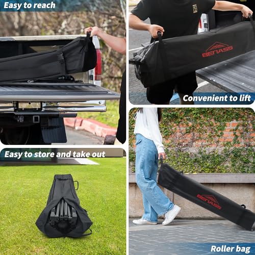 Benass ZP-GY 10X10 Pop Up Canopy With Sidewalls, Easy Up Canopy Tent, Heavy Duty Tents thumb #7