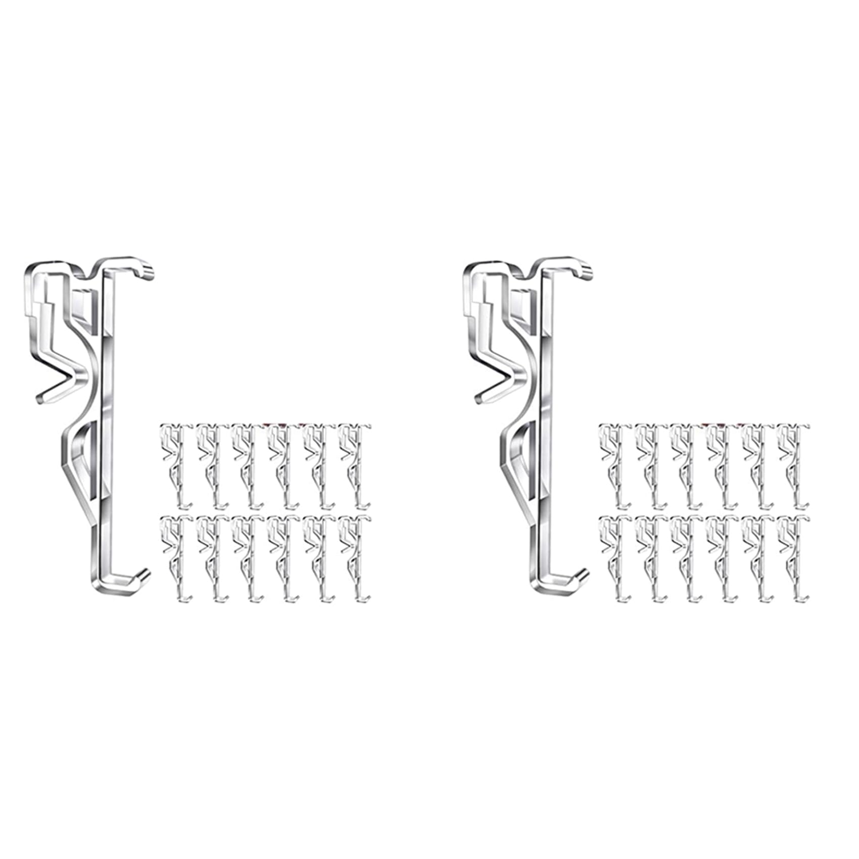 Hndhbfgrt Valance Clips, Clear Plastic Valance Clips for Blinds, Hidden Window Blind Clips for Horizontal Blind Valance (24 PCS)