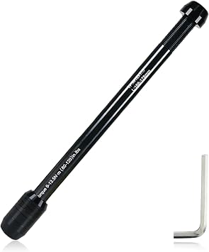 Bike Trainer Thru Axle Adapter,Aluminum Alloy Bike Trainer Shaft,Bicycle Front Wheel Adapter Hub Skewer,High Strength Trainer Axle,Adjustable Length Bicycle Rear Wheel Attachment Trainer