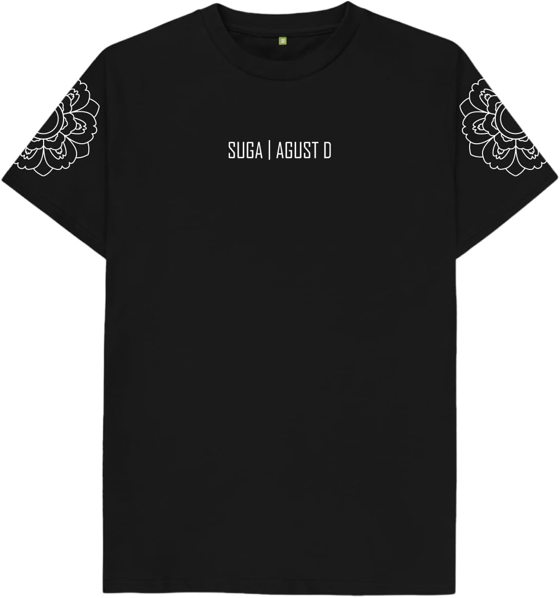 BTS Suga AgustD D Day World Tour Unisex Regular Fit Black T Shirt for Men & Women