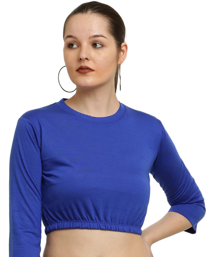 Women's Casual Long Sleeves Round Neck Stylish Top || Small to 10XL || 12 Colours ||-picture-42