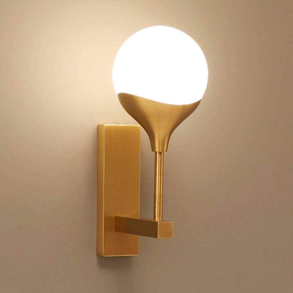 HPTHLY Wall Mounted Light Brass Wall Sconce Room Art Decor Creative Fixtures Lighting Indoor Lighting Lamp Wall Mounted For Home And Hotel E14 Edison Luminai(1Light)