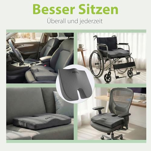 feela Orthopädisches Keilkissen aus Memory Foam für Stuhl – Bild 4