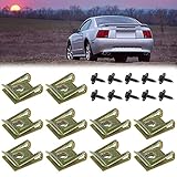 blechschrauben schwarz sortiment U-förmige Stützbasis: Voll ausgestattet mit U-förmigen Befestigungsklammern kann sie die Dichtheit der Installation verbessern, den Schraubenabfall reduzieren, ist schön und praktisch und kann perfekt auf Ihr Auto abgestimmt werden.