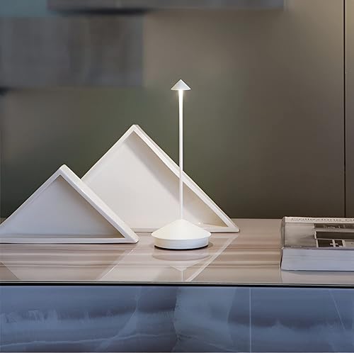 Miniatura 4 de Lámpara de mesa inalámbrica  Moderna luz LED recargable de aluminio para decoración elegante de la habitación del hogar  Lámpara de escritorio
