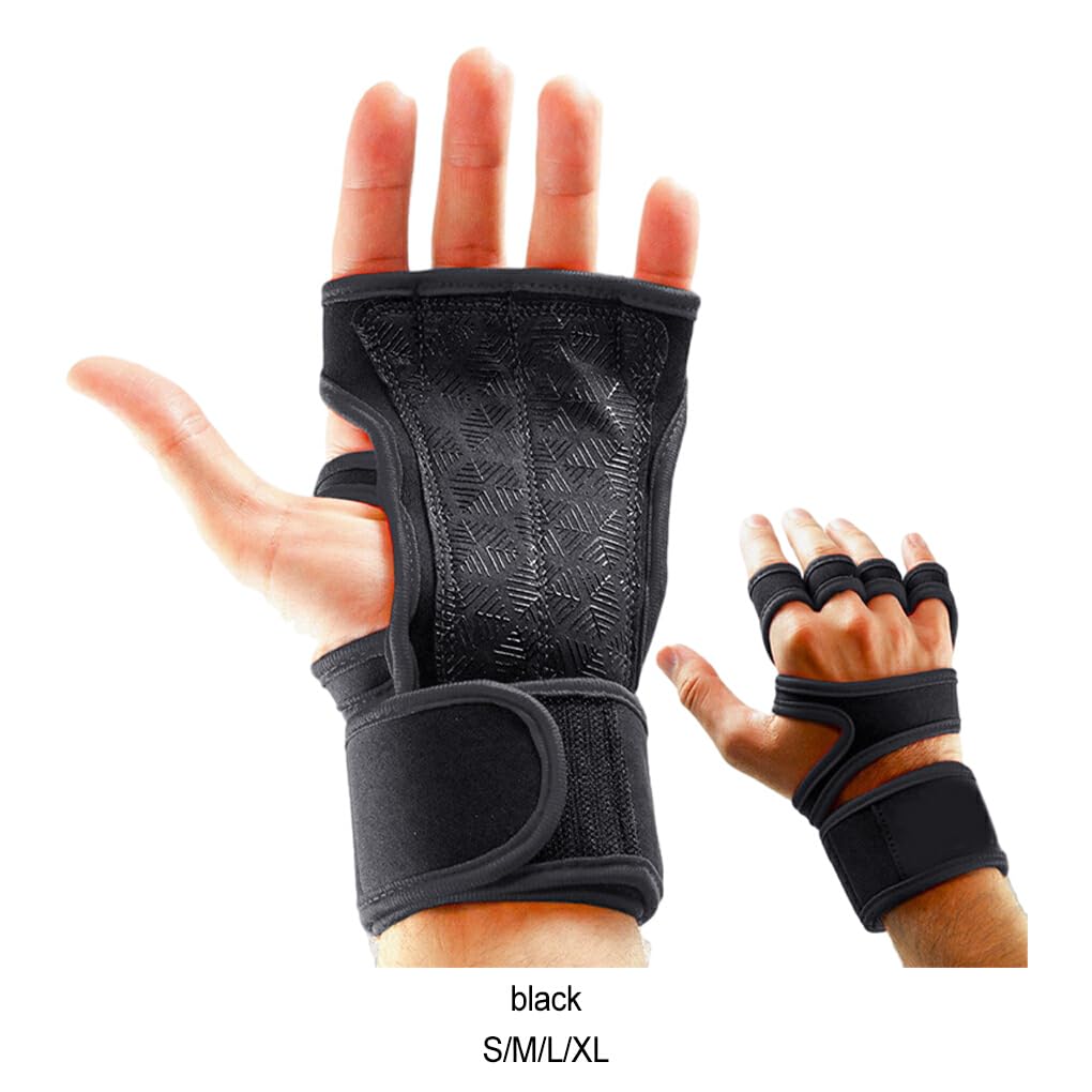 2 pezzi/set guanti per sollevamento pesi leggeri e confortevoli per guanti da palestra fitness in pelle multifunzionali traspiranti