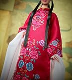 Barbie Signature Lunar New Year Księżycowy Nowy Rok Lalka kolekcjonerska w czerwonym kwiecistym stroju z tradycyjnymi akcesoriami, inspirowana operą pekińską, HRM57