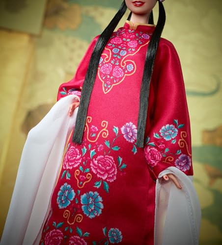 Barbie Signature Lunar New Year con accesorios tradicionales miniatura 4
