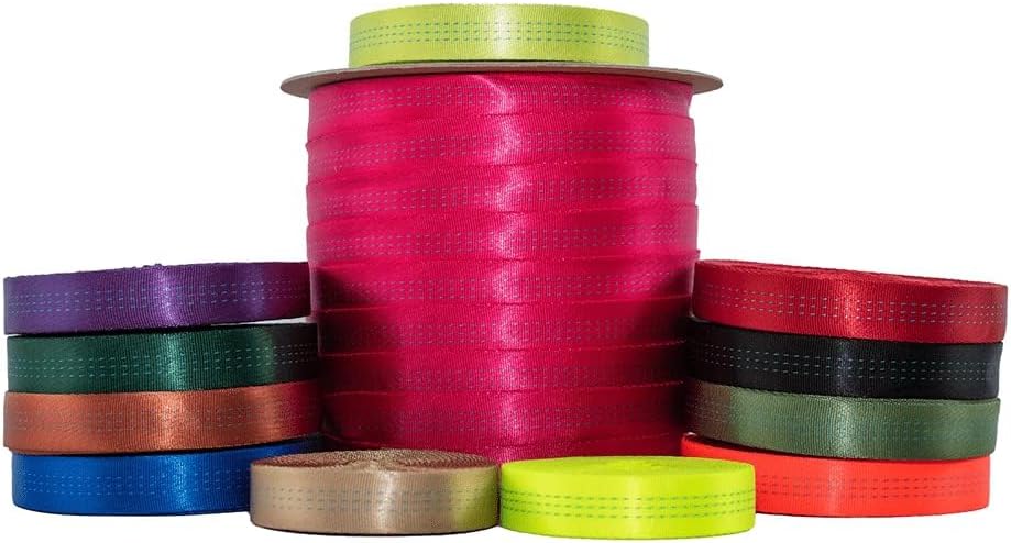 Bluewater Tubular Nylon Webbing – 1 Inch Heavy Duty Firefighter & Rescue Webbing – CE/UIAA Certified, Durable & Flexible for Anchor Slings, Tow Straps, Crafting