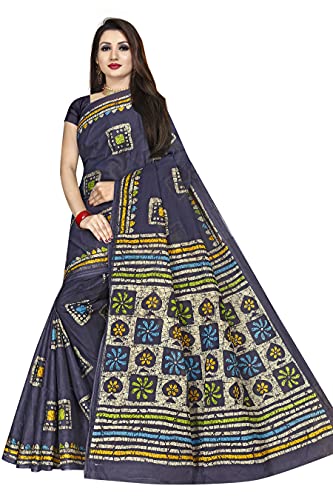 Image of TAMAIRA FASHION Mulmul Pure Cotton Saree For Woman Batik Printed |Office Wear Daily Wear Sarees For Women Without Blouse Piece(Available in 9 Colours)