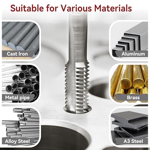 Image of 5 /8 inch-18 UNF Tap and Die Set, HSS 5 /8 x 18 UNF Machine Right Hand Thread Tap and Round Die, 5 /8x18 Threading Tool Kit