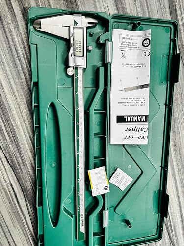 Image of 300mm Digital Vernier Caliper (12 Inch), Stainless Steel Electronic Measuring Tool with LCD Display, 0.01mm Accuracy, Inch /MM Conversion, Precision Measuring Gauge for Engineering & Industrial Use