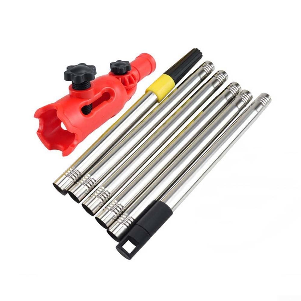 Feeshoppher Barra telescópica de extensión de rodillo de pintura, herramienta de sujeción giratoria de 180 grados, barra telescópica, barra telescópica, varillas de extensión para pintura de techo,