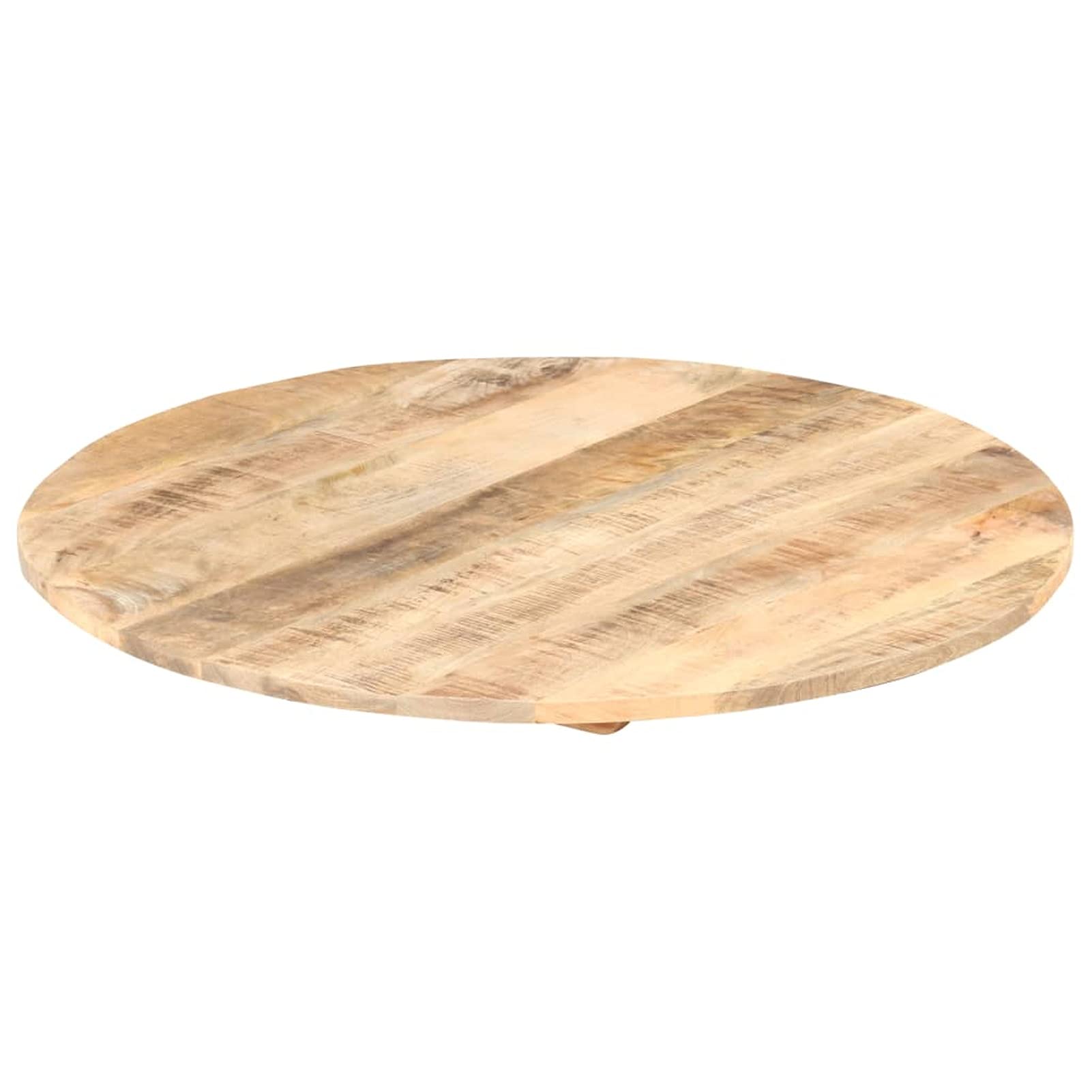 JUDYY Piano Tavolo in Legno Massello di Mango Rotondo 15-16 mm 40 cm,Piano Tavolo Moderno,Piano per Tavolo,Ideale per Scrivania/Pranzo/Caffè/Cucina-285999
