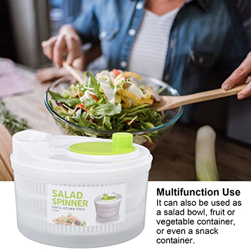 Salat-Abtropfgestell aus Kunststoff, Gemüse-Trockner, Sieb-Schüssel, Dehydrator-Schüssel für Spinner, 3 L, für Große Trockenmaschine, Salatschüssel, Große Spinner – Bild 4