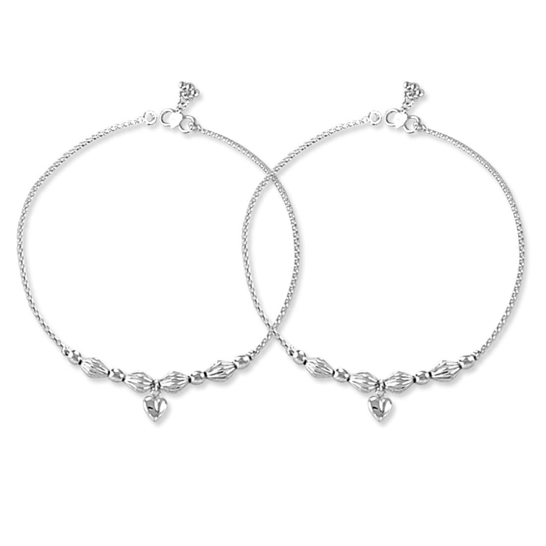 Silver Style 925 Sterling Silver Modern Charm Anklets For Women (silver) (B0926245YN) Amazon Price History, Amazon Price Tracker