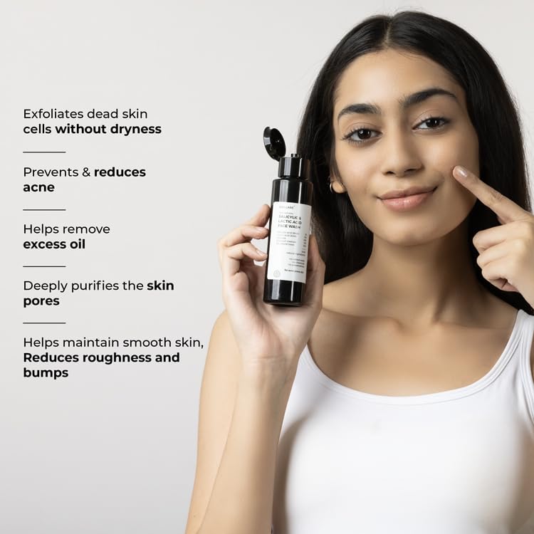 Image of Brillare 2% Salicylic Acid Face Wash for Oily Skin | With Lactic Acid & Zinc | Deep Cleansing, Oil Control & Acne Care | Face Wash for Oily and Acne Prone Skin