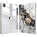 Produktbild Fintie Hybrid Hülle für iPad Pro 11 2022/2021 (3./4. Generation) mit Stifthalter - Stoßfeste Schutzhülle mit transparenter Hartschale auf der Rückseite für iPad Pro 11 2020/2018, Trüber Marmor