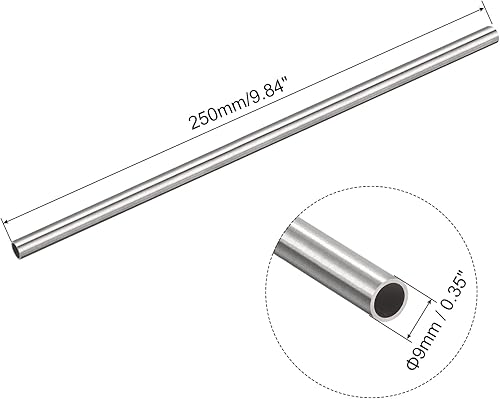 Miniatura 2 de uxcell Tubo capilar del acero inoxidable 304, tubería gruesa del metal de la longitud de la pared de 29.5 ft m x 3.0 ft m del OD 29.5 ft m x 3.0 ft