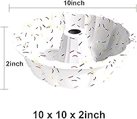 Vista 5 de saphe Molde de silicona para tartas, moldes de silicona para tartas, utensilios para hornear antiadherentes de 10 pulgadas para gelatina, gelatina