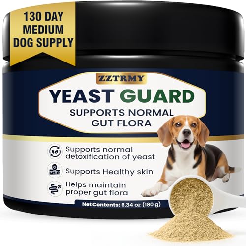 Yeast Guard for Dog Yeast, Yeast Powder for Dogs,Supports Healthy Ears, Skin and Paws, All Aatural...