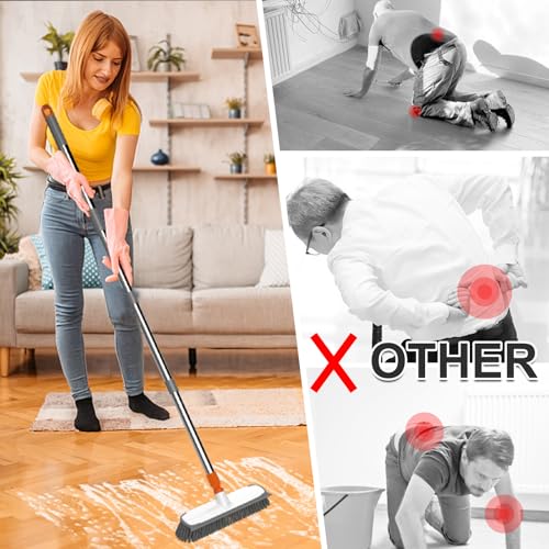 Brosse à récurer le béton et les terrasses extérieures avec manche BITOPE - 5