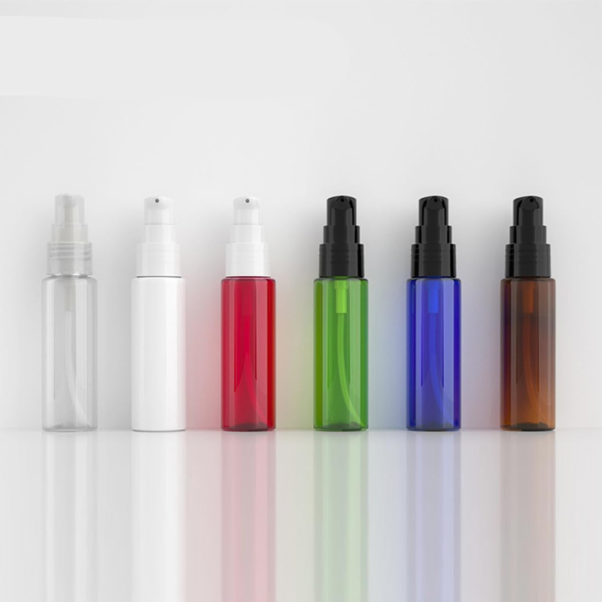 12 Pack 30ml Brown PET Refillable Lotion Bottles for Travel image 3