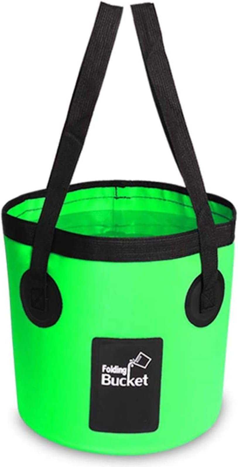 BANCHELLE Collapsible Bucket Water Container Portable Folding Camp Wash Basin for Outdoor Traveling Hiking Fishing Car Washing Gardening Camping (Green, 20L)