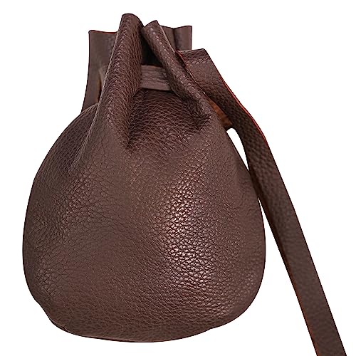 Mythrojan Leather Pouch Jewelry Bag Drawstring Christmas Gift Storage Bag Pouch for Wedding Party Favors
