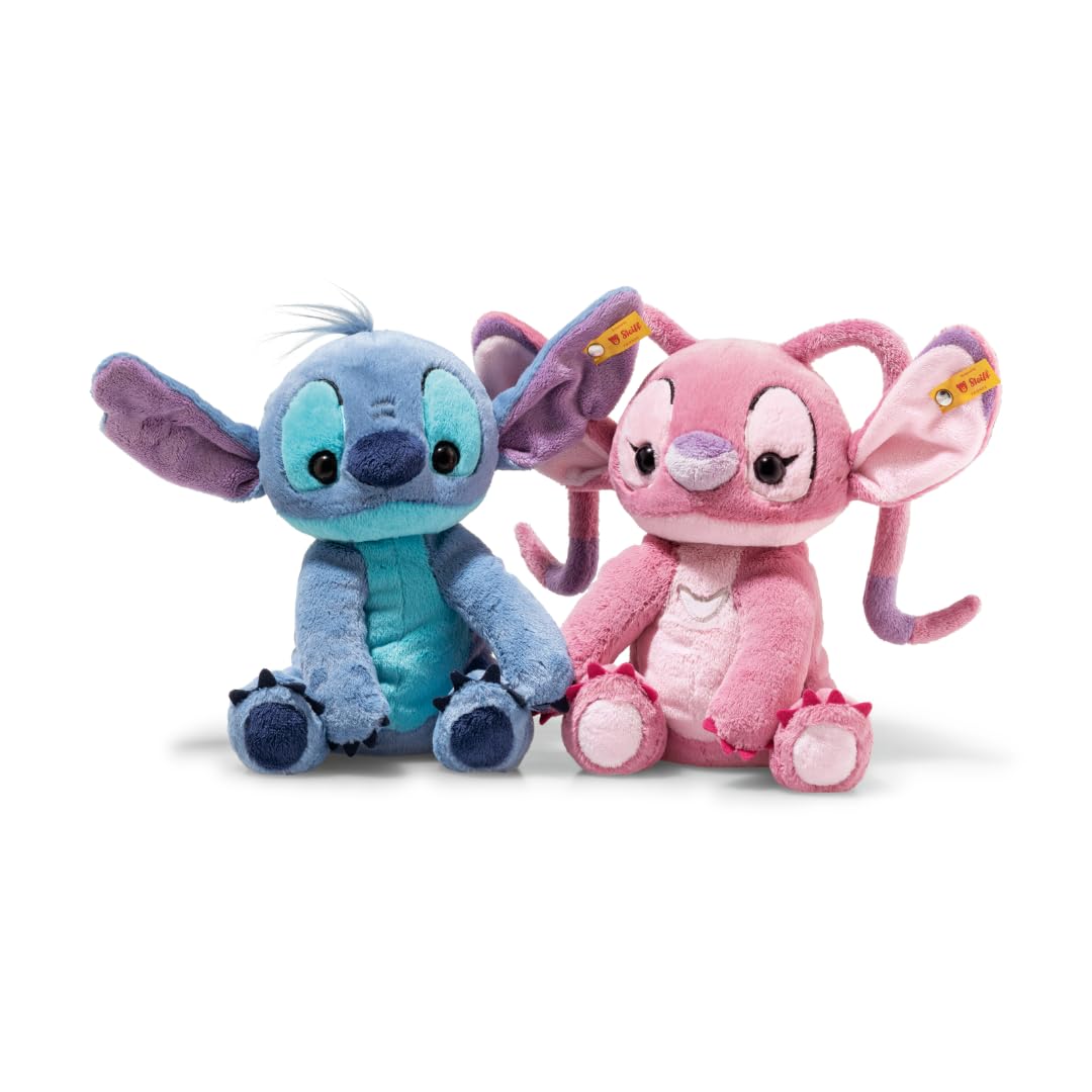 Steiff Peluche Disney Originals Stitch, Peluche Adorable con Ojos de plástico, para niños y niñas, Friends, Peluche 22 cm, Azul, 024696