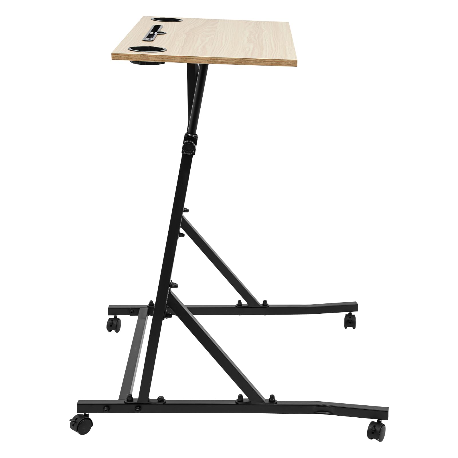 Bureau de vélo pour entraîneur de vélo, tapis de marche, tapis de course, table d'entraînement avec roues, hauteur réglable 90-118 cm, bureau d'ordinateur de fitness, pour appartements, bureaux