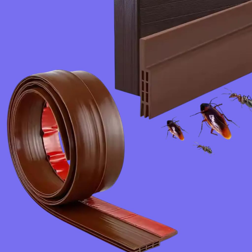 Door Bottom Seal Strip Draft Stopper Soundproof Dust Bug Stopper | Self Adhesive Door Seal Strip Noise Proof Dust and Insect Guard-image-42