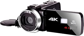 4K Video Camera Camcorder Infrared Video Camera For Night Vision Full 4K Camcorder Slow Motion Loop Recording Digital Vlog Camera Ultra HD Video Camera Wifi Vlog Camera ( Size : 32G SD Card , Color :