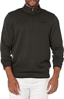 Storm - Suéter de forro polar con cremallera de 1/4 para hombre, color verde barroco