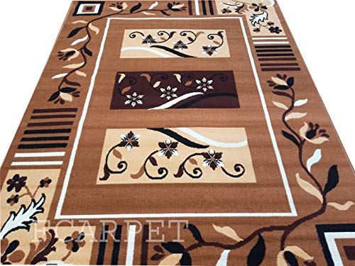 Image of Modern Carpet FINE Wool Soft Touch 150X200 CM(5X7 FEET) Gold Multi