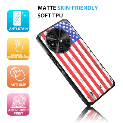 TJS Compatible for TCL 50 XL 5G Case, TCL 50 XL NXTPAPER Case, with Tempered Glass Screen Protector, Dual Layer Hybrid Magnetic Support Shockproof Heavy Duty Cover Phone Case TCL 50XL (USA) - Thumbnail 5